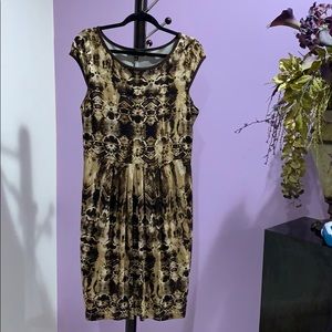 Karen Kane brown snake print dress size XL